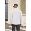 imageCOOFANDY Mens Quarter Zip Pullover Long Sleeve Mock Turtleneck Sweatshirts Thermal Workout Golf Polo ShirtWhite