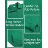 imageCOOFANDY Mens Quarter Zip Pullover Mock Neck Sweatshirt Long Sleeve Sweater Polo Half Zip Pullover with PocketDark Green