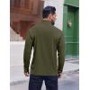 imageCOOFANDY Mens Quarter Zip Pullover UPF 50 Long Sleeve Sun Protection Shirts Golf Fishing Running Rash Guard TShirtsArmy Green