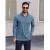 imageCOOFANDY Mens Quarter Zip Pullover UPF 50 Long Sleeve Sun Protection Shirts Golf Fishing Running Rash Guard TShirtsDeep Blue