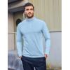 imageCOOFANDY Mens Quarter Zip Pullover UPF 50 Long Sleeve Sun Protection Shirts Golf Fishing Running Rash Guard TShirtsLight Blue