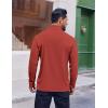 imageCOOFANDY Mens Quarter Zip Pullover UPF 50 Long Sleeve Sun Protection Shirts Golf Fishing Running Rash Guard TShirtsRed