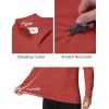 imageCOOFANDY Mens Quarter Zip Pullover UPF 50 Long Sleeve Sun Protection Shirts Golf Fishing Running Rash Guard TShirtsRed