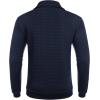 imageCOOFANDY Mens Quarter Zip Sweatshirt Long Sleeve Casual Waffle Pullover Hoodies with PocketNavy Blue