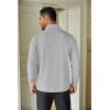 imageCOOFANDY Mens Quarter Zip Up Pullover Lightweight Mock Neck Sweatshirt Casual Long Sleeve Polo ShirtPale Grey