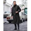 imageCOOFANDY Mens Rain Jacket with Hood Waterproof Lightweight Active Long RaincoatBlack