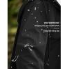 imageCOOFANDY Mens Rain Jacket with Hood Waterproof Lightweight Active Long RaincoatBlack