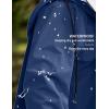imageCOOFANDY Mens Rain Jacket with Hood Waterproof Lightweight Active Long RaincoatBlue