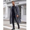 imageCOOFANDY Mens Rain Jacket with Hood Waterproof Lightweight Active Long RaincoatDark Grey