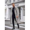 imageCOOFANDY Mens Rain Jacket with Hood Waterproof Lightweight Active Long RaincoatGrey