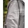 imageCOOFANDY Mens Rain Jacket with Hood Waterproof Lightweight Active Long RaincoatGrey