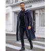 imageCOOFANDY Mens Rain Jacket with Hood Waterproof Lightweight Active Long RaincoatNavy Blue