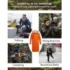 imageCOOFANDY Mens Rain Jacket with Hood Waterproof Lightweight Active Long RaincoatOrange