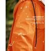 imageCOOFANDY Mens Rain Jacket with Hood Waterproof Lightweight Active Long RaincoatOrange