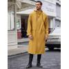imageCOOFANDY Mens Rain Jacket with Hood Waterproof Lightweight Active Long RaincoatYellow
