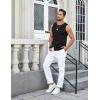 imageCOOFANDY Mens Ribbed Knit Tank Tops Casual Sleeveless Muscle Shirts Basic Undershirts TankBlack