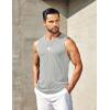 imageCOOFANDY Mens Ribbed Knit Tank Tops Casual Sleeveless Muscle Shirts Basic Undershirts TankLight Grey