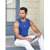 imageCOOFANDY Mens Ribbed Knit Tank Tops Casual Sleeveless Muscle Shirts Basic Undershirts TankRoyal Blue