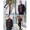 imageCOOFANDY Mens Ribbed Turtleneck Sweater Casual Basic Long Sleeve Knitted Pullover SweaterBrown