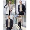 imageCOOFANDY Mens Ribbed Turtleneck Sweater Casual Basic Long Sleeve Knitted Pullover SweaterLight Khaki