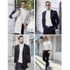 imageCOOFANDY Mens Ribbed Turtleneck Sweater Casual Basic Long Sleeve Knitted Pullover SweaterWhite