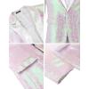 imageCOOFANDY Mens Sequin Blazer Tuxedo Party Prom Wedding Tuxedo One Button JacketPinkwhite