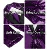 imageCOOFANDY Mens Sequin Blazer Tuxedo Party Prom Wedding Tuxedo One Button JacketPurple