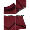 imageCOOFANDY Mens Slim Fit Basic Turtleneck Long Sleeve Lightweight Pullover Sweaters Casual Knitted Tops3 Pack  BlackNavy BlueWine Red