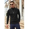 imageCOOFANDY Mens Slim Fit Basic Turtleneck Long Sleeve Lightweight Pullover Sweaters Casual Knitted Tops3 Pack  BlackNavy BlueWine Red