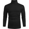 imageCOOFANDY Mens Slim Fit Basic Turtleneck Long Sleeve Lightweight Pullover Sweaters Casual Knitted TopsAll Black