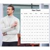 imageCOOFANDY Mens Slim Fit Basic Turtleneck Long Sleeve Lightweight Pullover Sweaters Casual Knitted TopsAll White