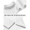 imageCOOFANDY Mens Slim Fit Basic Turtleneck Long Sleeve Lightweight Pullover Sweaters Casual Knitted TopsAll White