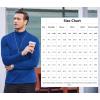 imageCOOFANDY Mens Slim Fit Basic Turtleneck Long Sleeve Lightweight Pullover Sweaters Casual Knitted TopsBlue