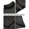 imageCOOFANDY Mens Slim Fit Basic Turtleneck Long Sleeve Lightweight Pullover Sweaters Casual Knitted TopsCharcoal