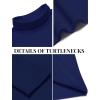 imageCOOFANDY Mens Slim Fit Basic Turtleneck Long Sleeve Lightweight Pullover Sweaters Casual Knitted TopsDark Blue