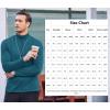 imageCOOFANDY Mens Slim Fit Basic Turtleneck Long Sleeve Lightweight Pullover Sweaters Casual Knitted TopsDenim Blue