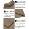 imageCOOFANDY Mens Slim Fit Basic Turtleneck Long Sleeve Lightweight Pullover Sweaters Casual Knitted TopsDull Brown