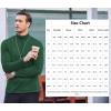 imageCOOFANDY Mens Slim Fit Basic Turtleneck Long Sleeve Lightweight Pullover Sweaters Casual Knitted TopsGreen