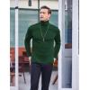 imageCOOFANDY Mens Slim Fit Basic Turtleneck Long Sleeve Lightweight Pullover Sweaters Casual Knitted TopsGreen