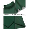 imageCOOFANDY Mens Slim Fit Basic Turtleneck Long Sleeve Lightweight Pullover Sweaters Casual Knitted TopsGreen