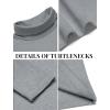 imageCOOFANDY Mens Slim Fit Basic Turtleneck Long Sleeve Lightweight Pullover Sweaters Casual Knitted TopsGrey