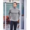 imageCOOFANDY Mens Slim Fit Basic Turtleneck Long Sleeve Lightweight Pullover Sweaters Casual Knitted TopsGrey