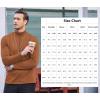 imageCOOFANDY Mens Slim Fit Basic Turtleneck Long Sleeve Lightweight Pullover Sweaters Casual Knitted TopsKhaki