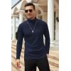 imageCOOFANDY Mens Slim Fit Basic Turtleneck Long Sleeve Lightweight Pullover Sweaters Casual Knitted TopsNavy