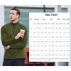 imageCOOFANDY Mens Slim Fit Basic Turtleneck Long Sleeve Lightweight Pullover Sweaters Casual Knitted TopsOlive Green