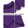 imageCOOFANDY Mens Slim Fit Basic Turtleneck Long Sleeve Lightweight Pullover Sweaters Casual Knitted TopsPurple