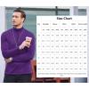 imageCOOFANDY Mens Slim Fit Basic Turtleneck Long Sleeve Lightweight Pullover Sweaters Casual Knitted TopsPurple