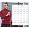 imageCOOFANDY Mens Slim Fit Basic Turtleneck Long Sleeve Lightweight Pullover Sweaters Casual Knitted TopsRed