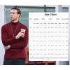 imageCOOFANDY Mens Slim Fit Basic Turtleneck Long Sleeve Lightweight Pullover Sweaters Casual Knitted TopsWine Red