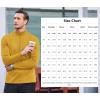 imageCOOFANDY Mens Slim Fit Basic Turtleneck Long Sleeve Lightweight Pullover Sweaters Casual Knitted TopsYellow
